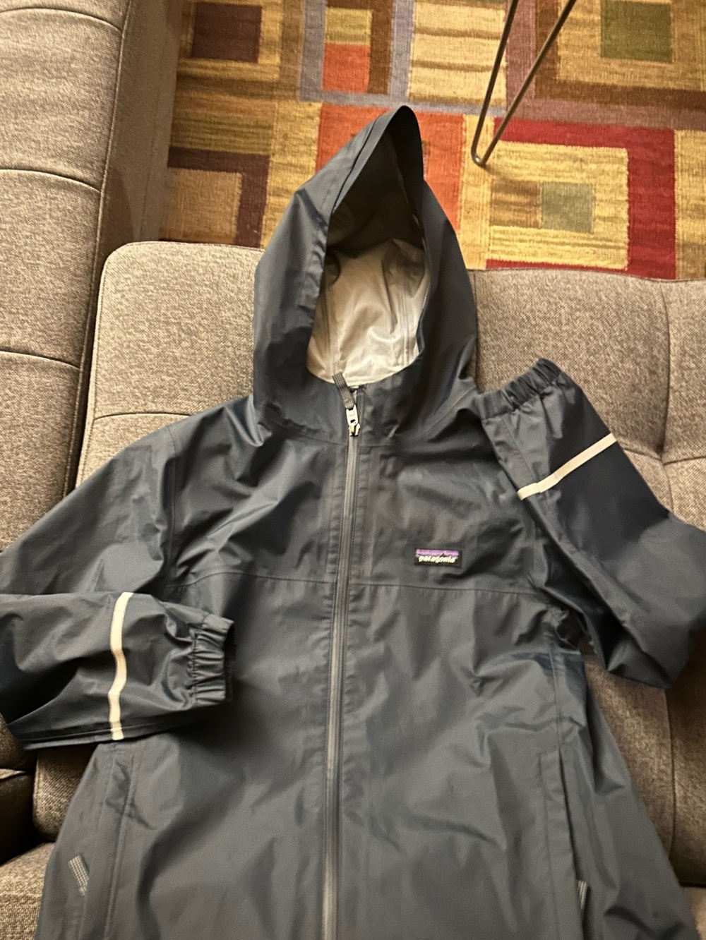 Patagonia Kids' Torrentshell 3L  Rain Jacket — Navy